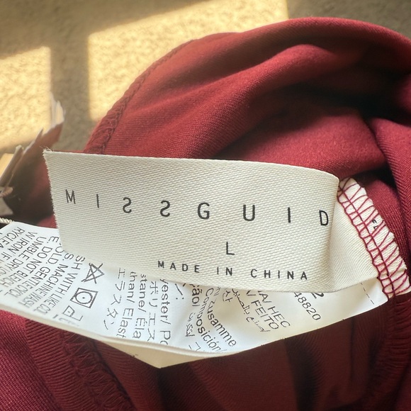 Missguided Burgundy Backless Dress - Picture 3 of 3